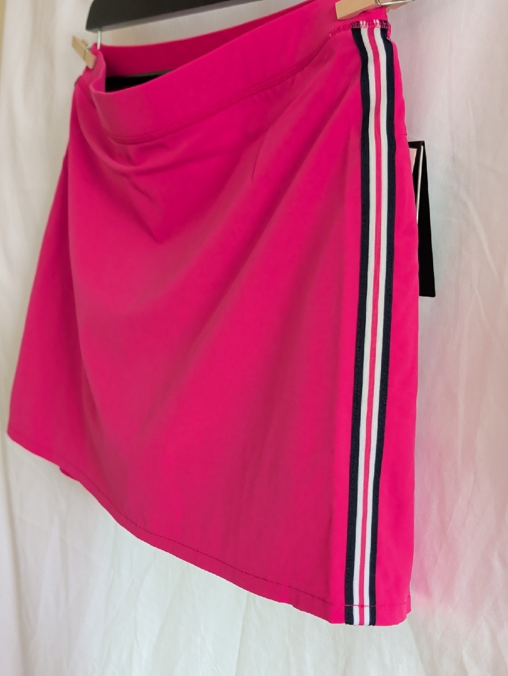 RLX Ralph Lauren Hot Pink Mini Skirt with Side Stripes